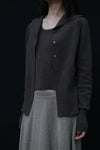 SWAYING 24 Autumn and Winter Cashmere Fake Two-piece Cardigan SW-SW24AW1T53-TH Carbon Gray SW-SW24AW1T52